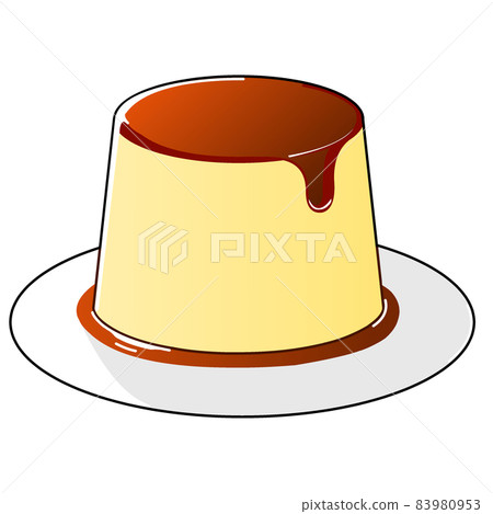 Simple pudding illustration - Stock Illustration [83980953] - PIXTA