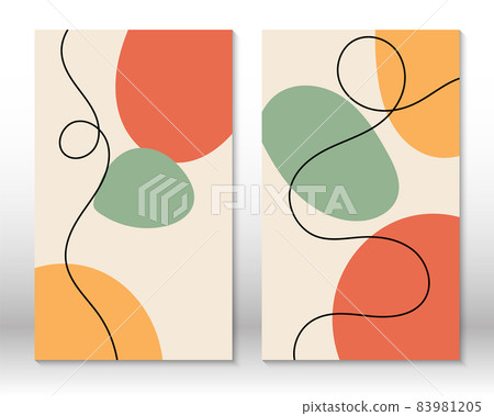 Modern abstract painting. Set of fluid geometric shapes. Abstract hand drawn watercolor effect shapes. Home decor design. Modern art print. Modern abstract painting. Set of fluid geometric shapes. Abstract hand drawn watercolor effect shapes. Home decor design. Modern art print. 83981205