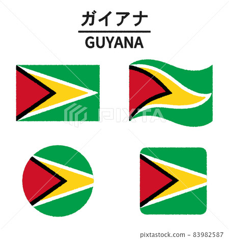 圭亞那國旗圖 83982587