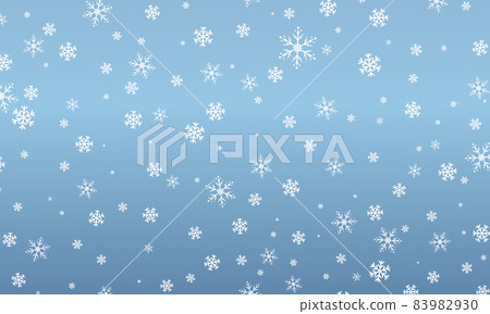 Snow background. Winter snowflakes on blue sky. Christmas background. Falling snow. Snow background. Winter snowflakes on blue sky. Christmas background. Falling snow. 83982930