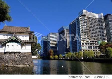 Skyscrapers in Otemachi, Edojo Sakurada and Marunouchi in the Imperial Palace 83983189