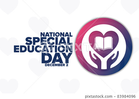 National Special Education Day. December 2. Holiday concept. Template for background, banner, card 83984096