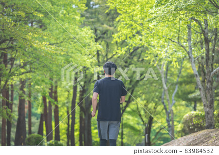 Walking man (back view) Walking man (back view) 83984532