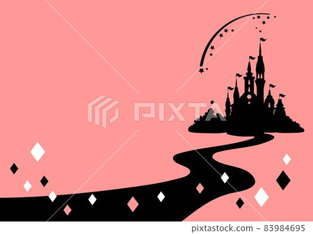 Fantastic castle background design template Fantastic castle background design template 83984695
