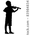 Boy playing violin 83984834