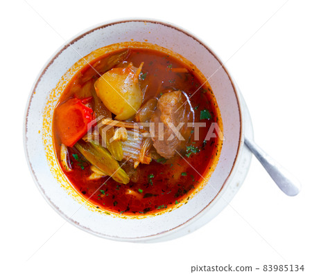 National dish Uyghur laghman 83985134