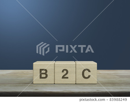 Business to customer marketing and strategy concept 83988249