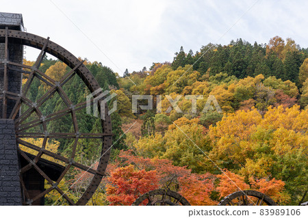 Autumn leaves in Shokawa and Gujo 83989106
