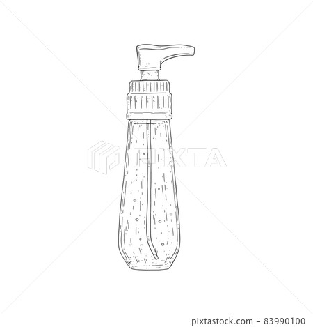Essential oil or perfume cosmetic bottle vector illustration isolated. 83990100
