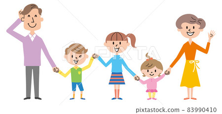五口之家的插圖 83990410