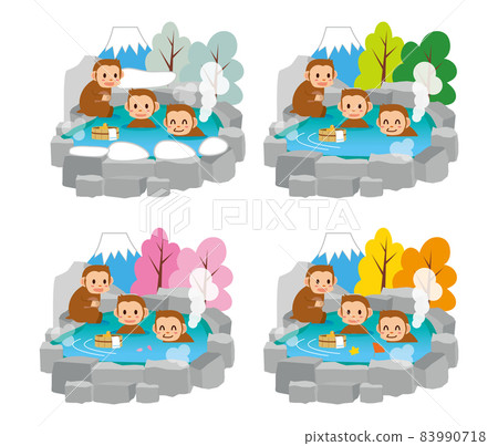 露天浴池溫泉猴四季 83990718