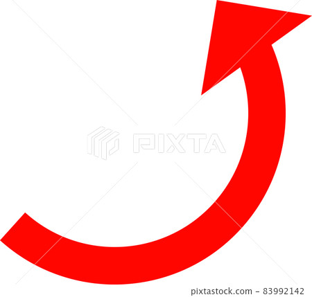 Up arrow icon. Image of rising / increasing / rising. 83992142