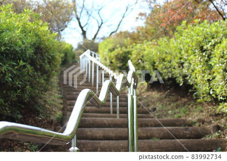 Stairs leading to the summit of Mt. 83992734