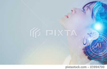 Female digital design graphic 83994700