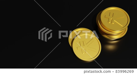 帶有¥標記的硬幣 帶有¥標記的硬幣 83996269