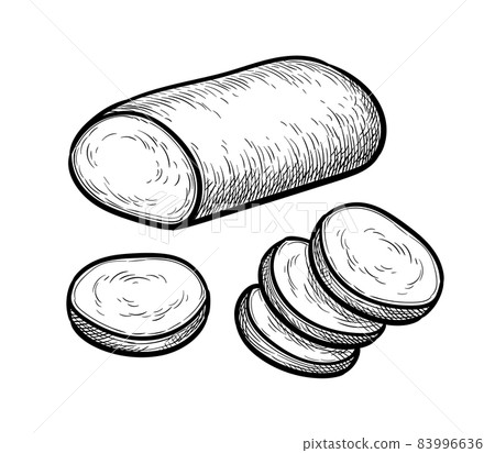 Sliced mozzarella cheese. 83996636