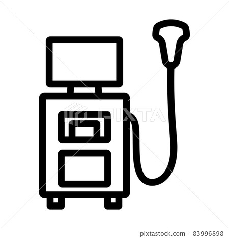 Ultrasound Diagnostic Machine Icon Ultrasound Diagnostic Machine Icon 83996898