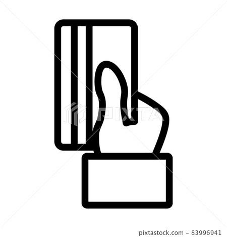 Hand Hold Crdit Card Icon Hand Hold Crdit Card Icon 83996941