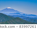 Mt. Fuji in late autumn seen from Awatake 83997261