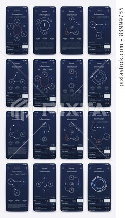Vector graphics infographics with mobile phone. Template for creating mobile applications, workflow layout, diagram, banner, web design, business reports 83999735