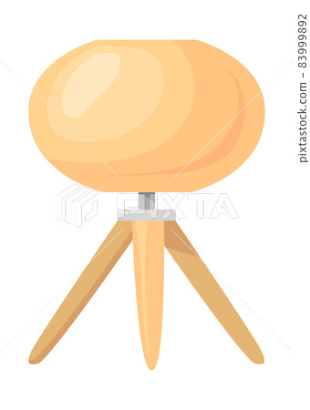 Modern lamp. Floor light on three wooden or metal legs, business lamps, vector illustration Modern lamp. Floor light on three wooden or metal legs, business lamps, vector illustration 83999892