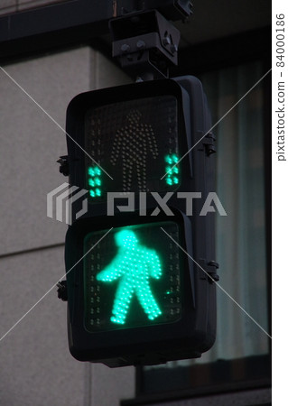 Green light for pedestrians Green light for pedestrians 84000186