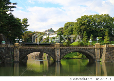 皇居二重橋正門正門石橋正門鐵橋伏見砲塔東京都千代田區千代田皇宮內 皇居二重橋正門正門石橋正門鐵橋伏見砲塔東京都千代田區千代田皇宮內 84000303
