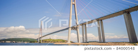 BANNER, LONG FORMAT Cable-stayed bridge to Russian Island. Vladivostok. Russia. Vladivostok is the largest port on Russia's Pacific coast and the center of APEC Forum BANNER, LONG FORMAT Cable-stayed bridge to Russian Island. Vladivostok. Russia. Vladivostok is the largest port on Russia's Pacific coast and the center of APEC Forum 84000548