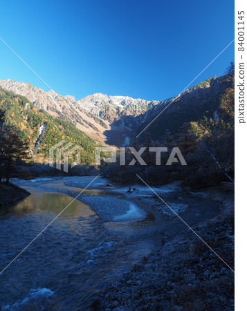 Late autumn morning Kamikochi Hotaka mountain range Late autumn morning Kamikochi Hotaka mountain range 84001145