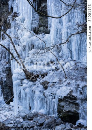 Misotsuchi no Tsurara Icicles of Misotsuchi, Chichibu, Saitama Prefecture, Thirty Hammer Valley 84001168