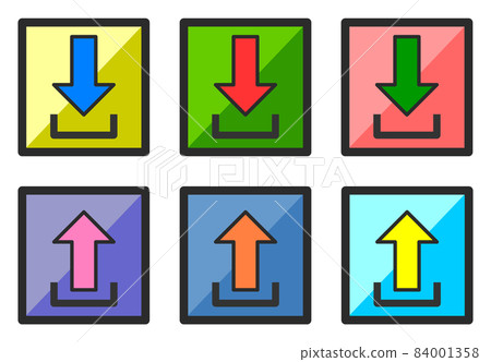 Download and upload icons 84001358