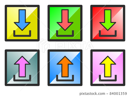 Download and upload icons 84001359
