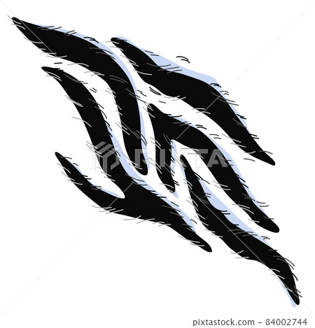 Background with decorative zebra print. Animal stylized ornament, fur texture. 84002744