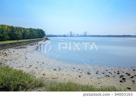 名古屋市稻永公園和藤前灘塗風光 84003163