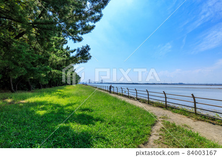 名古屋市稻永公園和藤前灘塗風光 84003167