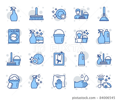 Cleaning line icons. Laundry, Window sponge and Vacuum cleaner icons. Washing machine, Housekeeping service and Maid cleaner equipment. Window cleaning, Wipe off, laundry washing machine. Vector Cleaning line icons. Laundry, Window sponge and Vacuum cleaner icons. Washing machine, Housekeeping service and Maid cleaner equipment. Window cleaning, Wipe off, laundry washing machine. Vector 84006545