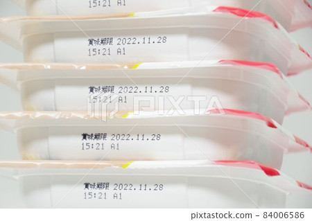 Best-by date display of food Retort rice 84006586