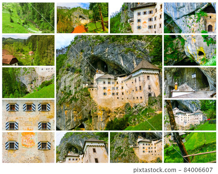 Postojna, Slovenia - View of the Predjama Castle Postojna, Slovenia - View of the Predjama Castle 84006607