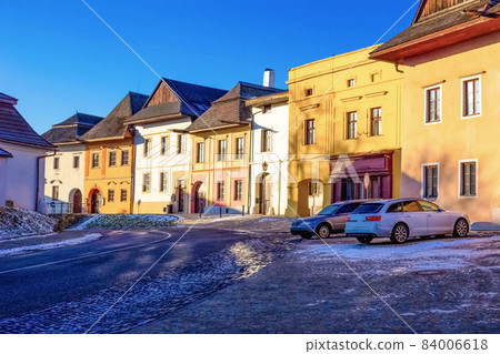 Ancient Slovak city Spisska Sobota Poprad at Slovakia 84006618