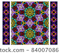 ethnic pattern seamless flower color oriental. seamless pattern. Design for fabric, curtain, background, carpet, wallpaper, clothing, wrapping, Batik, fabric, Vector illustration. pattern style. 84007086