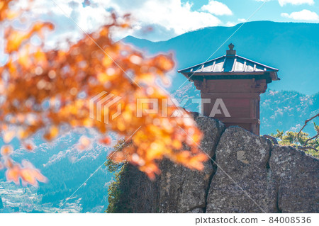 Yamadera in autumn colors, Sutra Collection (Yamagata City, Yamagata Prefecture) Yamadera in autumn colors, Sutra Collection (Yamagata City, Yamagata Prefecture) 84008536