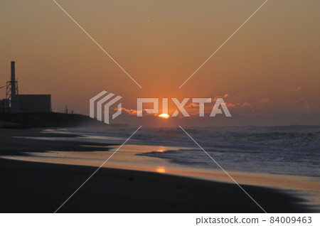 Hamaoka sand dunes sunrise Hamaoka sand dunes sunrise 84009463