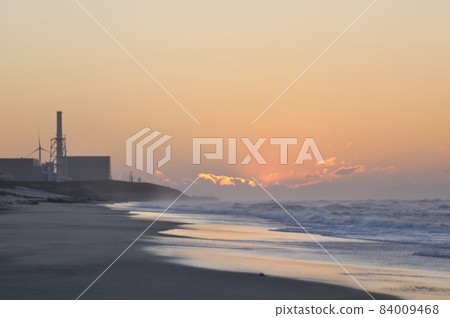 Hamaoka sand dunes sunrise Hamaoka sand dunes sunrise 84009468