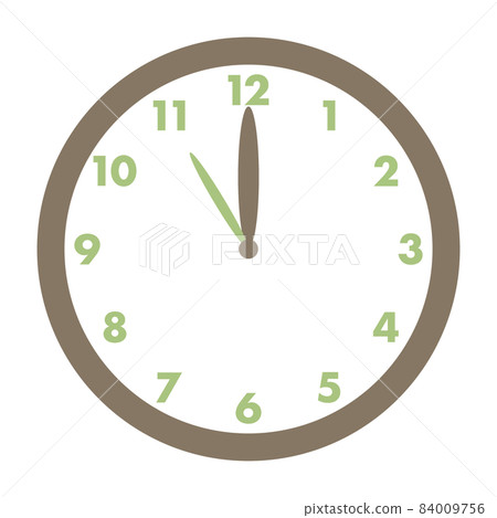 Clock 11 o'clock 84009756