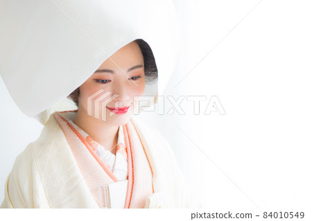 Pure white Bunkin Takashimada cotton hat 84010549