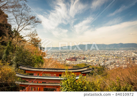 View of Kyoto from the top of sacred Mount Inari View of Kyoto from the top of sacred Mount Inari 84010972