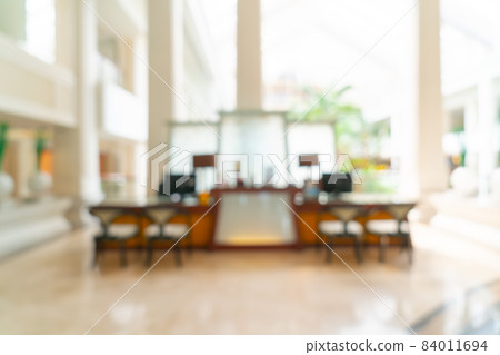 abstract blur luxury hotel lobby and lounge 84011694