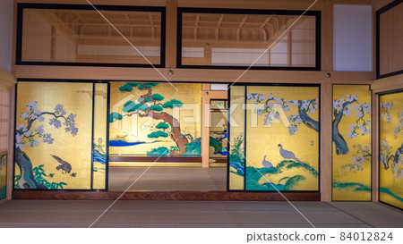Interior of the Hommaru Palace in the Nagoya Castle Japan 84012824