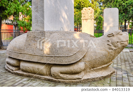 Bixi, Stone dragon tortoise Stele at Temple of Confucius in Qufu, China Bixi, Stone dragon tortoise Stele at Temple of Confucius in Qufu, China 84013319