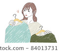 A woman who is lost in clothes 84013731